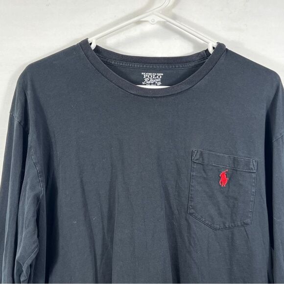 Polo Ralph Lauren Faded Blue Long Sleeve Shirt Large 0644 - Picture 2 of 11